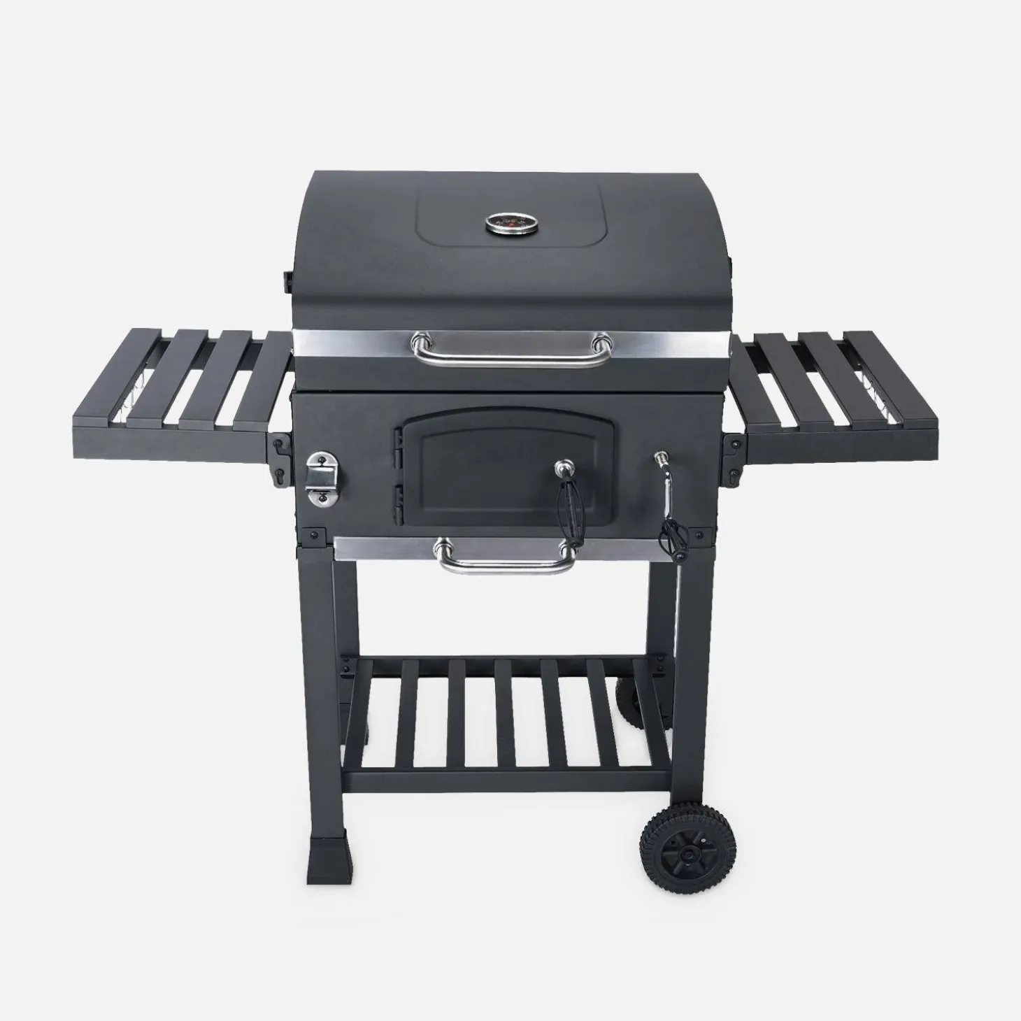 Holzkohlegrill schwarz Räuchergrill - Bernard