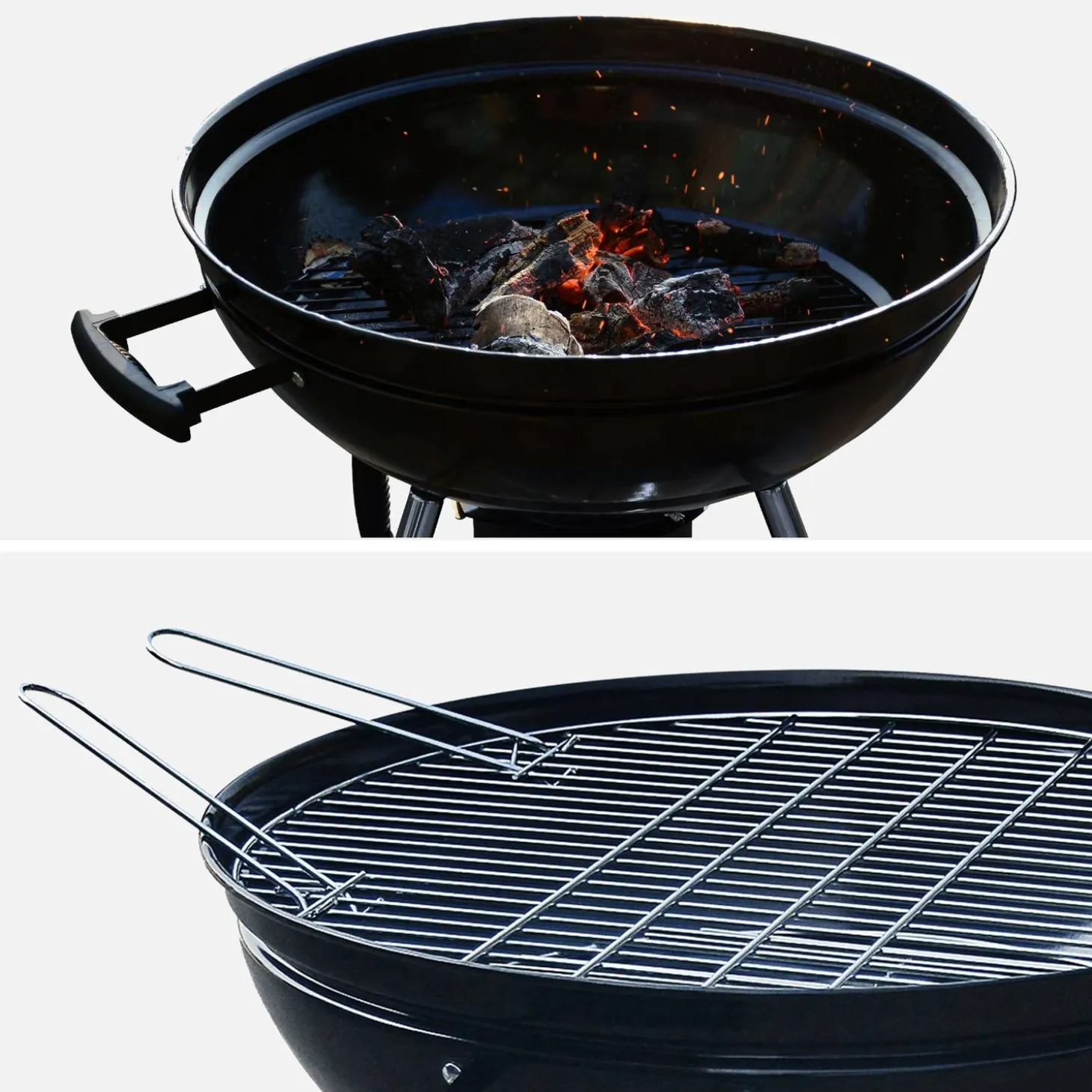 Holzkohle Grill-Set Georges inklusive Zündkamin