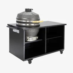 Holzkohlegrill, Smoker mit Rollen und Abdeckung
