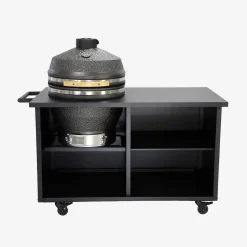 Holzkohlegrill, Smoker mit Rollen und Abdeckung