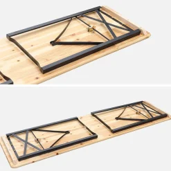Holztisch mit 2 Sitzbänken 180cm