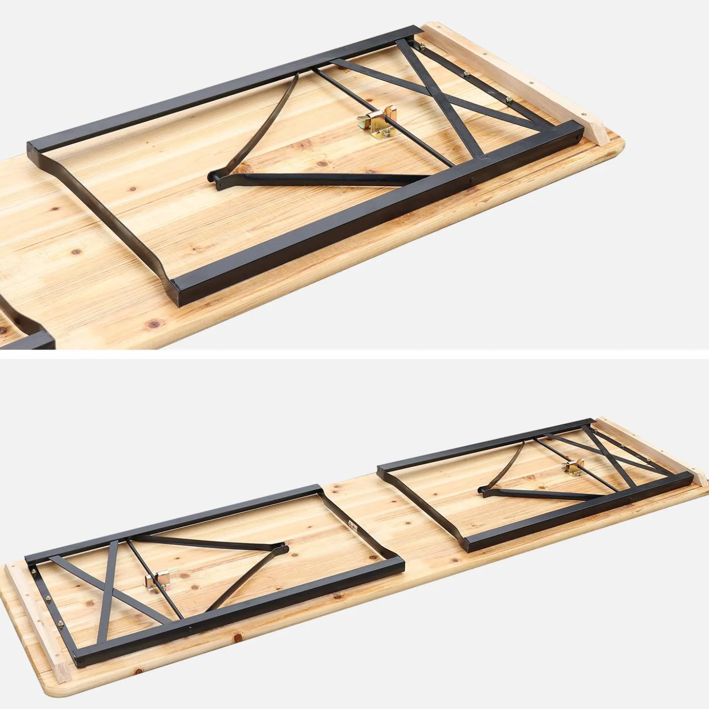 Holztisch mit 2 Sitzbänken 180cm