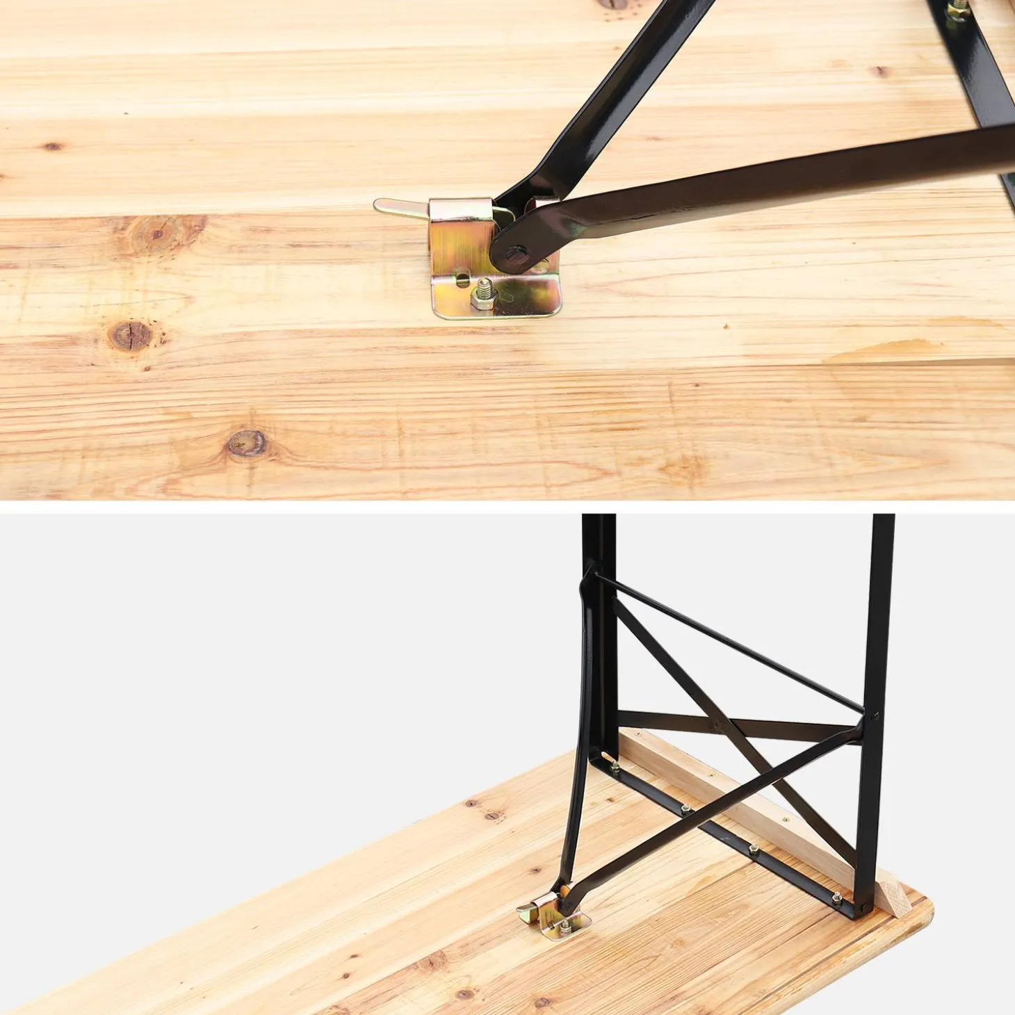 Holztisch mit 2 Sitzbänken 180cm