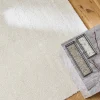 Indoor Teppich aus Kurzflor-Samt cremefarben