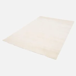 Indoor Teppich aus Kurzflor-Samt cremefarben