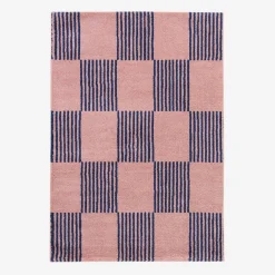 Indoor-Teppich blau und rosa kariert