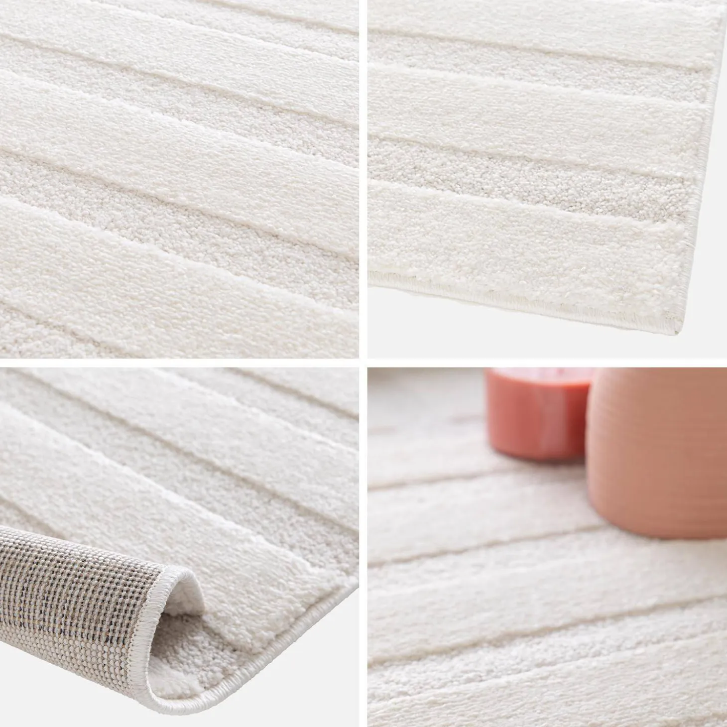 Indoor-Teppich mit Bogenmuster cremefarben