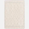 Indoor Teppich mit ethnischem Berbermuster, beige und cremefarben