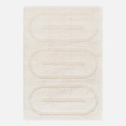 Indoor-Teppich mit geometrischem Muster cremefarben