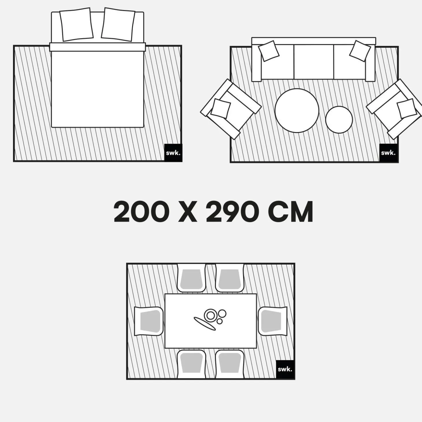 Indoor-Teppich mit geometrischem Muster cremefarben