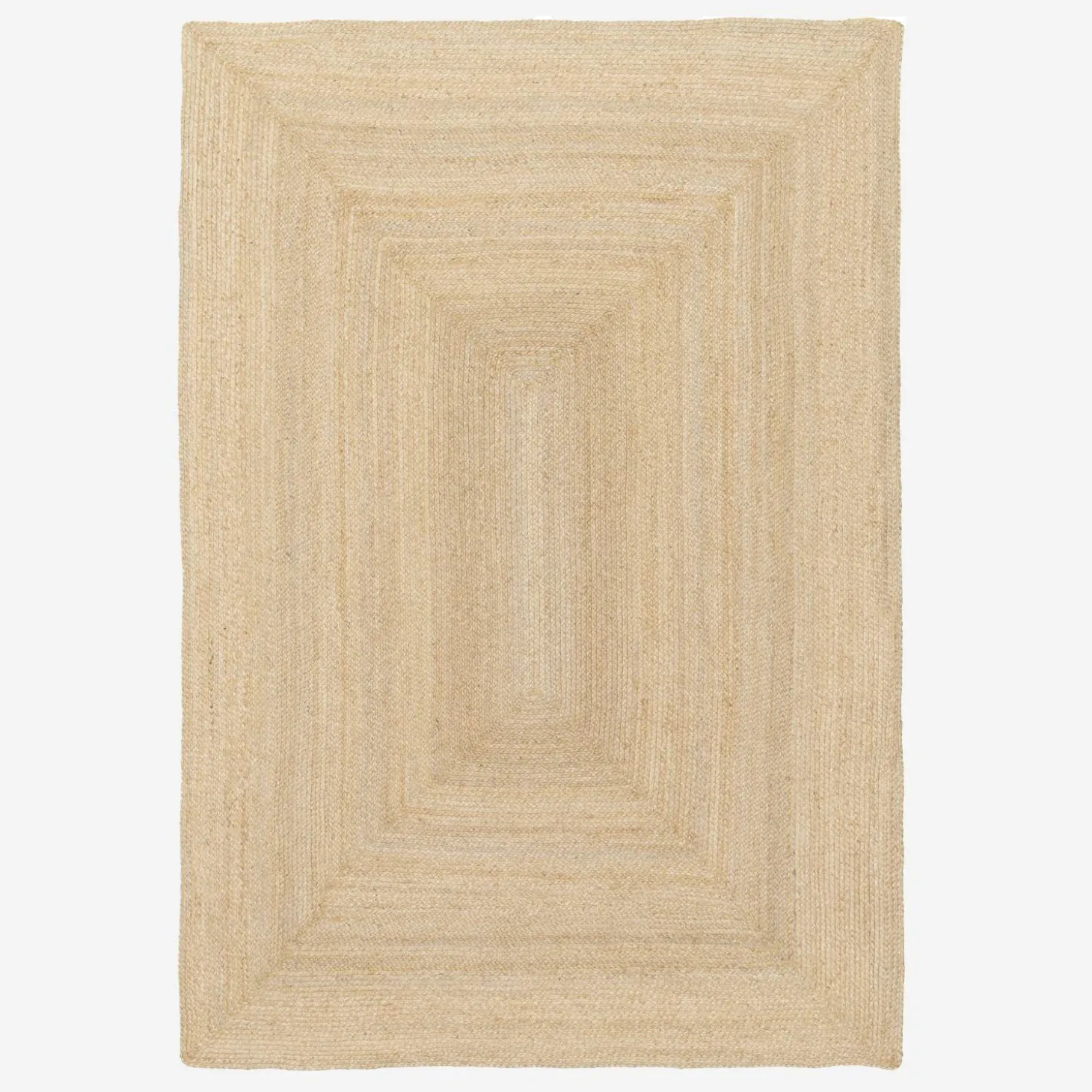 Indoor Teppich rechteckig aus Jute, naturfarben