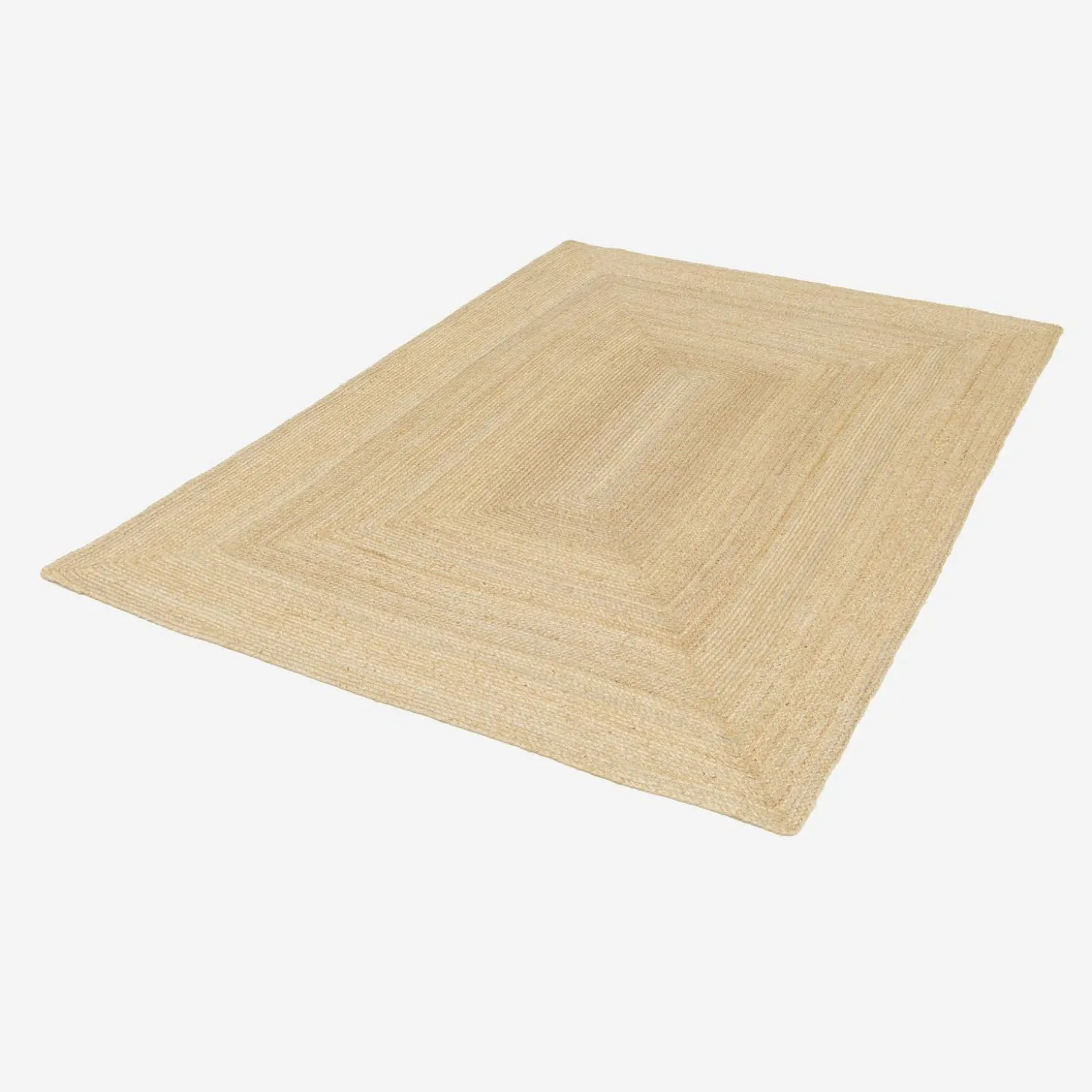 Indoor Teppich rechteckig aus Jute, naturfarben