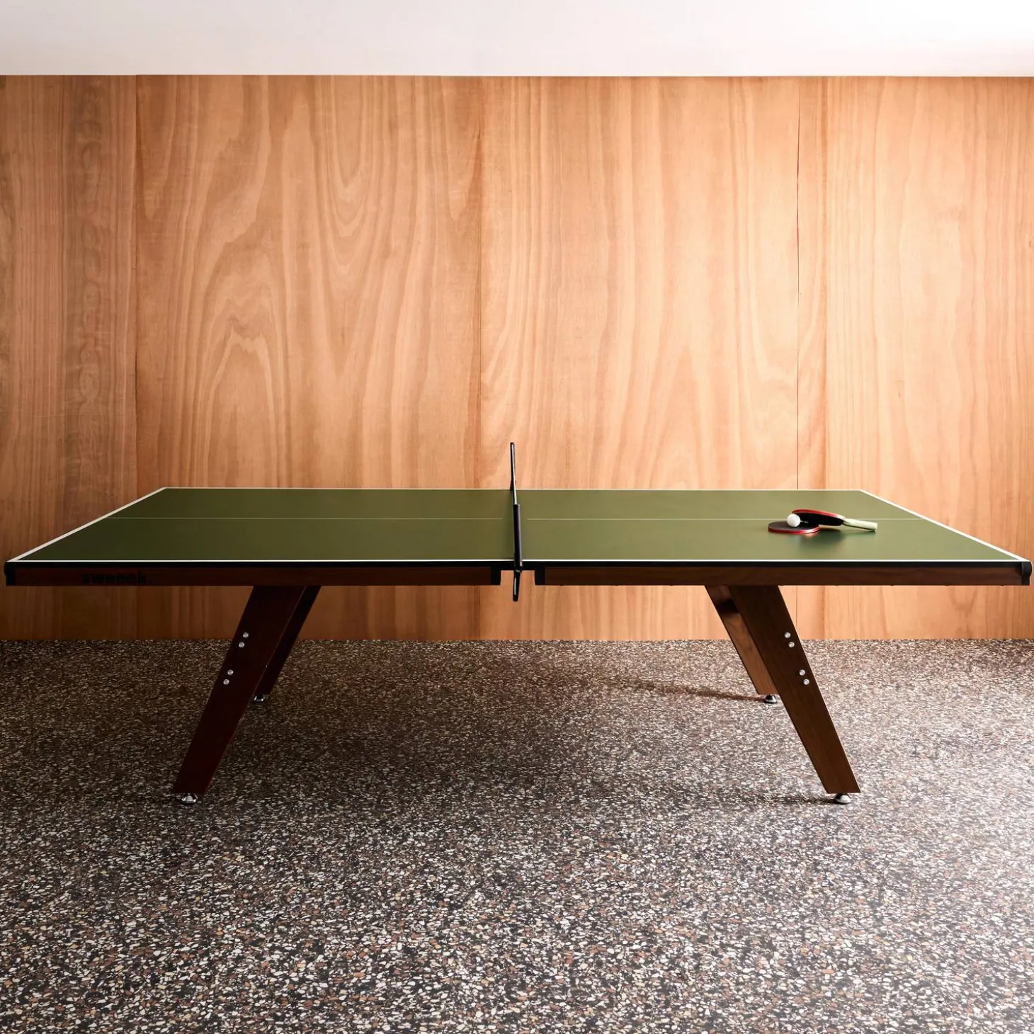 Indoor Tischtennisplatte Premium mit 2 Schlägern und 3 Bällen