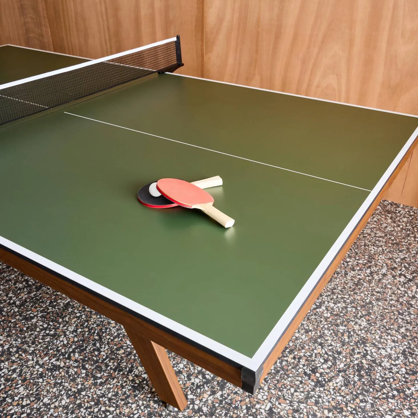 Indoor Tischtennisplatte Premium mit 2 Schlägern und 3 Bällen
