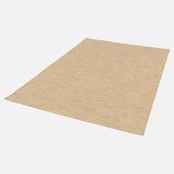 Innen-/Außenteppich mit Jutelook naturfarben
