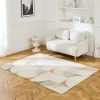 Innenteppich mit Retro-Muster cremefarben