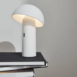 Kabellose Tischlampe mit schwenkbarem Kopf H 28 cm