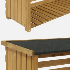 Kaminholzregal 120x45x120cm, Holz