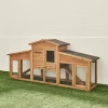 Kaninchenstall, Hasenstall für 4 Tiere, mit Gehege, Hühnerstall