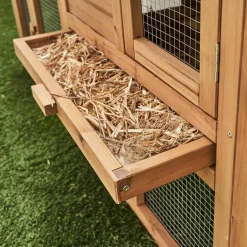 Kaninchenstall, Hasenstall für 4 Tiere, mit Gehege, Hühnerstall