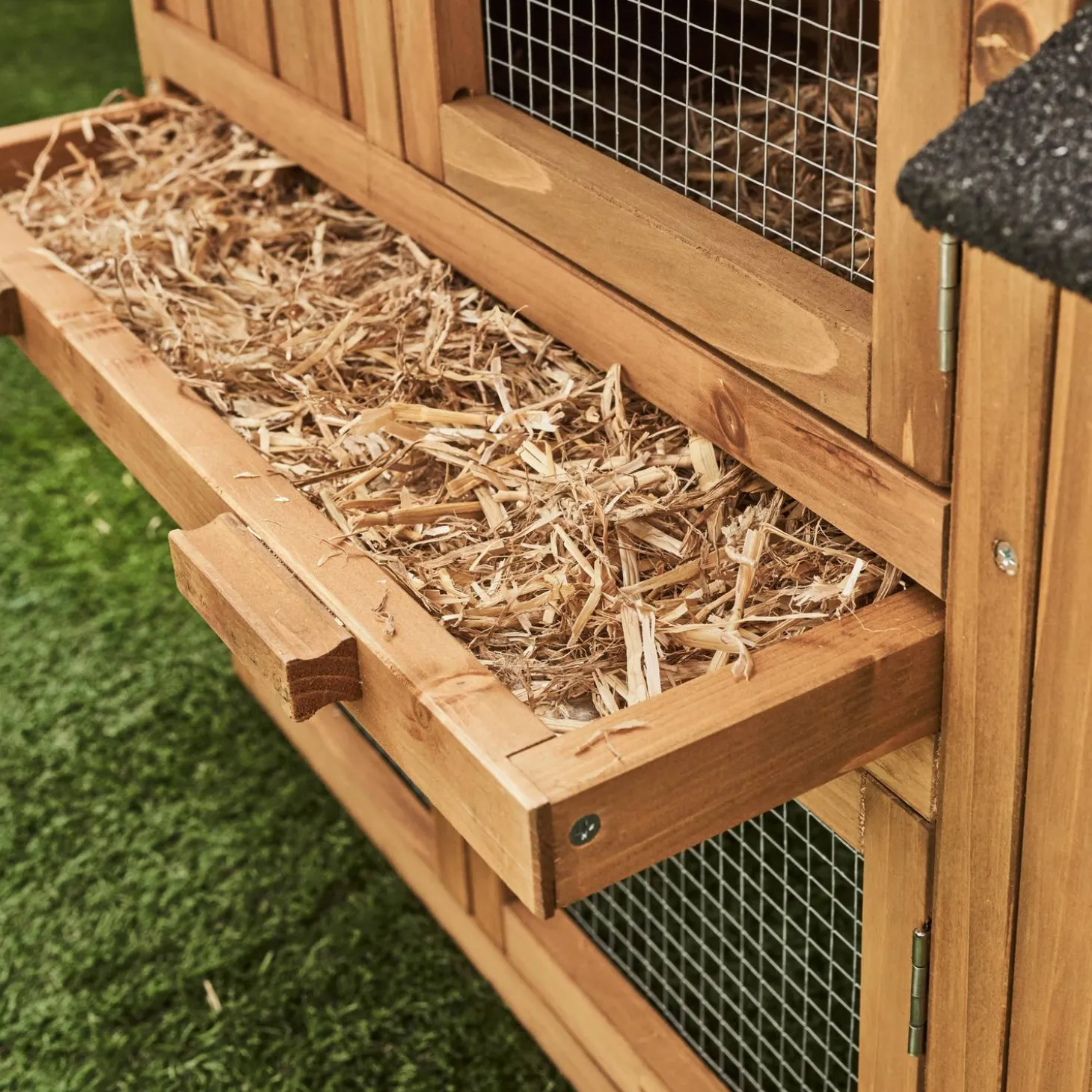Kaninchen- und Hasenstall, 4 Tiere, Stall mit Gehege, Hühnerstall