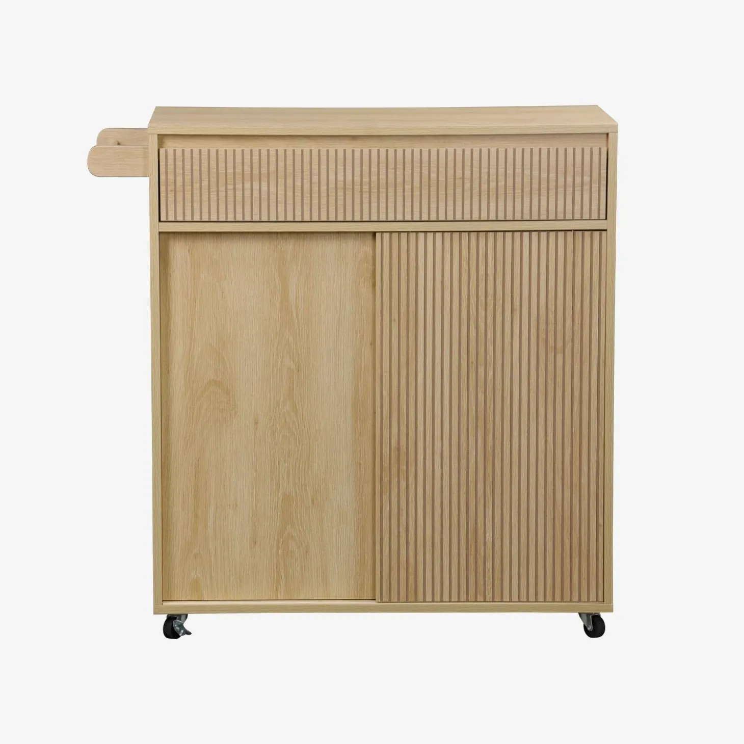 Küchenwagen Holzoptik 1 Griff 1 Schublade 2 Türen