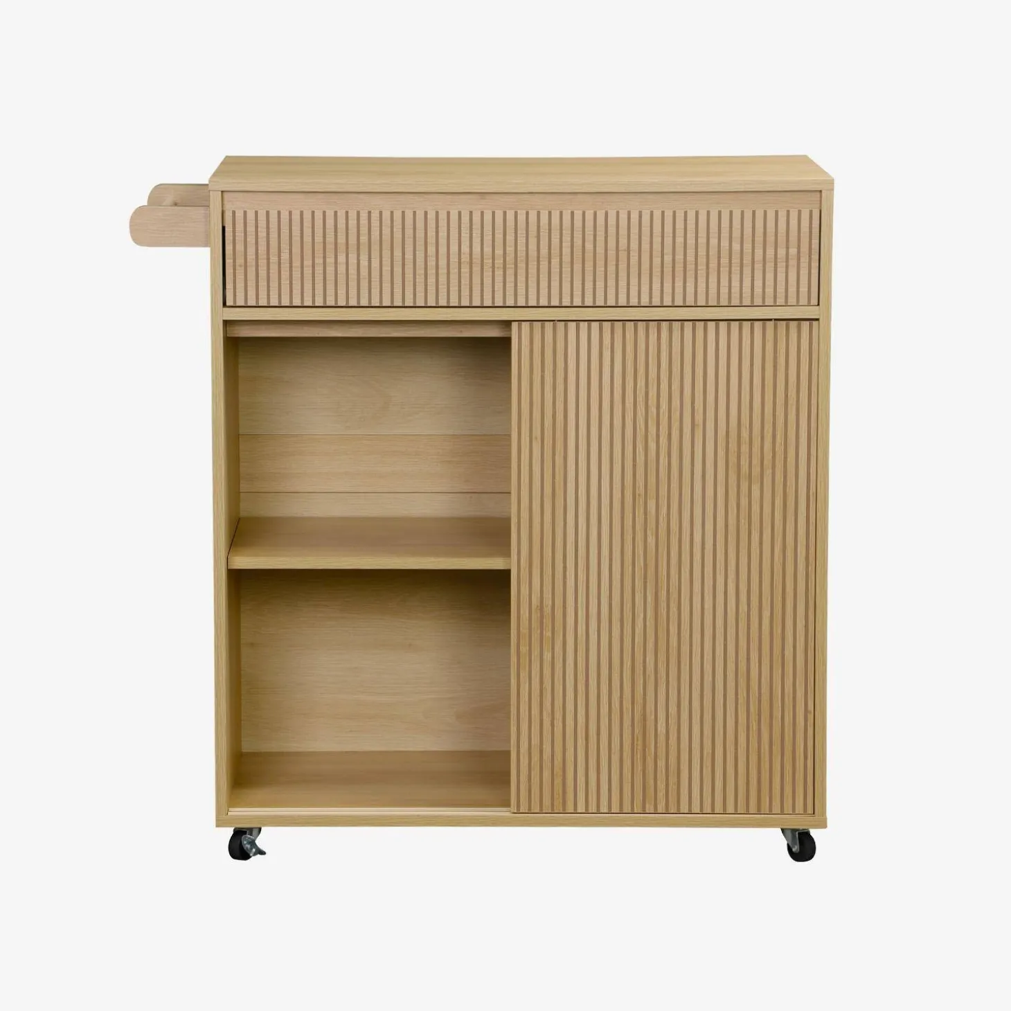 Küchenwagen Holzoptik 1 Griff 1 Schublade 2 Türen