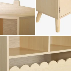 Kinderbücherregal, 2 Türen und 4 Regale