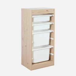 Kindermöbel Aufbewahrung mit 4 Aufbewahrungsboxen (2er-Set)