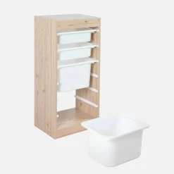 Kindermöbel Aufbewahrung mit 4 Aufbewahrungsboxen (2er-Set)