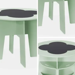 Kindertisch mit Tafel und 4 Hocker