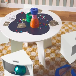 Kindertisch mit Tafel und 4 Hocker