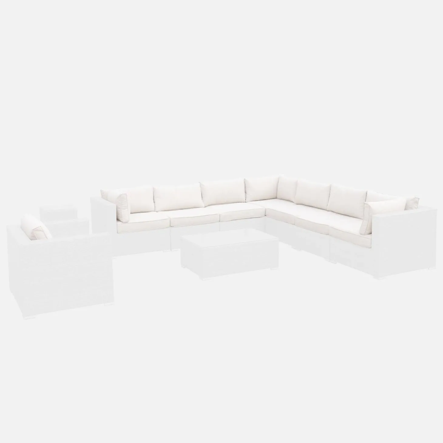 Kissenbezüge für Gartenmöbel-Set Venezia Komplettset