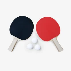 Klappbare Outdoor-Tischtennisplatte mit 4 Schlägern und 6 Bällen