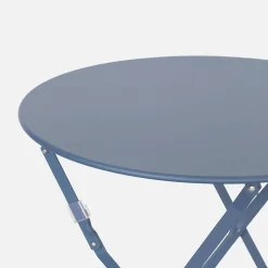 Klappbarer Bistro-Gartentisch aus Stahl Ø 60 cm, 2 Personen