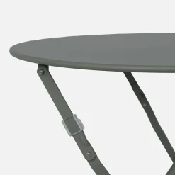 Klappbarer Bistro-Gartentisch aus Stahl Ø 60 cm, 2 Personen