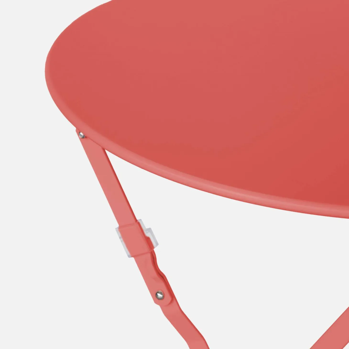 Klappbarer Bistro-Gartentisch aus Stahl Ø 60 cm, 2 Personen