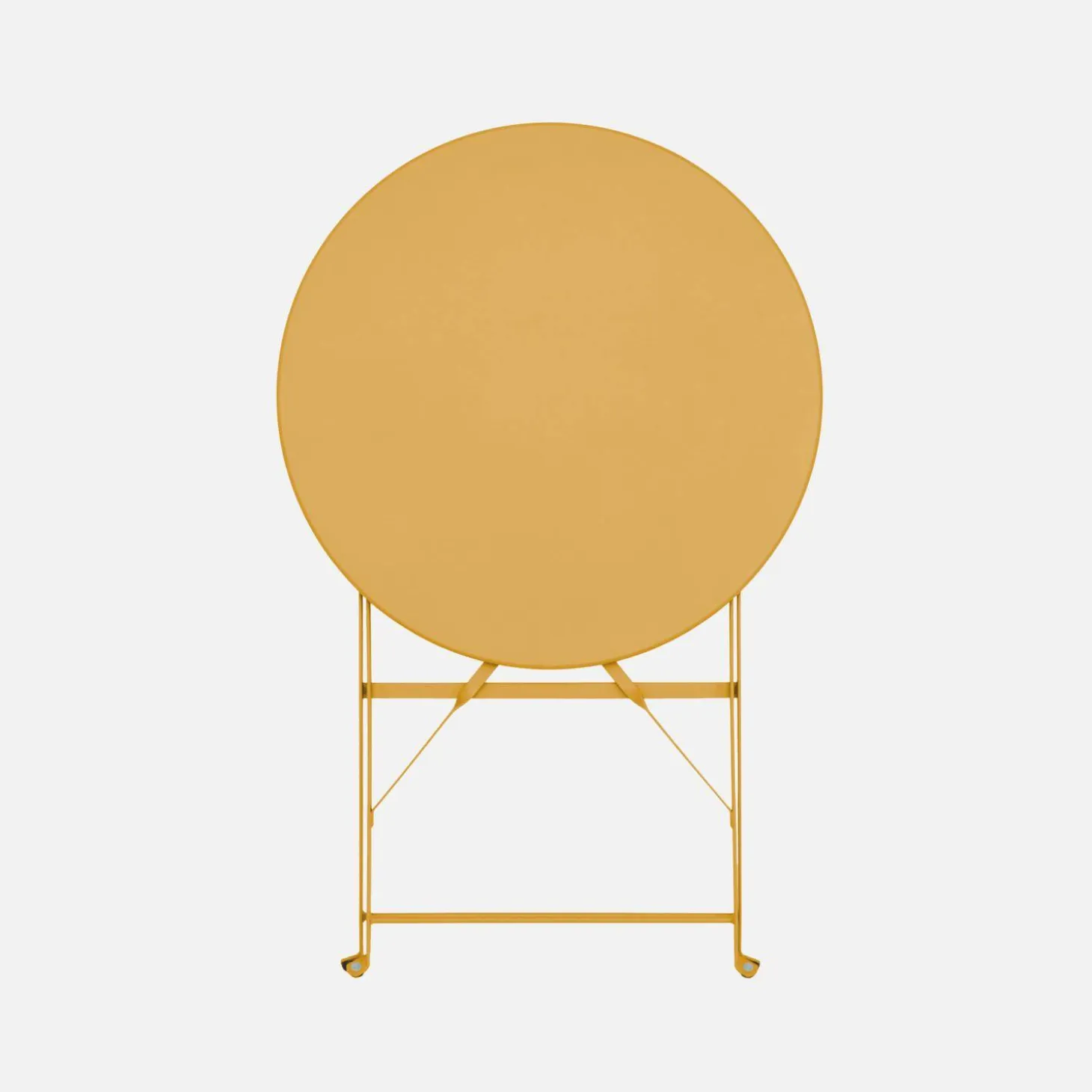 Klappbarer Bistro-Gartentisch aus Stahl Ø 60 cm, 2 Personen