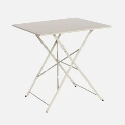 Klappbarer Bistro-Gartentisch aus Stahl, 2 Personen