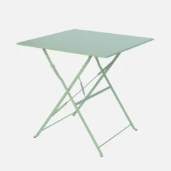 Klappbarer Bistro-Gartentisch aus Stahl, 2 Personen