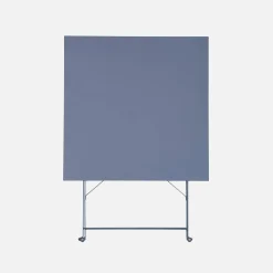 Klappbarer Bistro-Gartentisch aus Stahl, 2 Personen