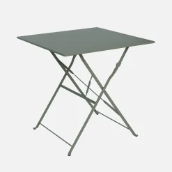 Klappbarer Bistro-Gartentisch aus Stahl, 2 Personen