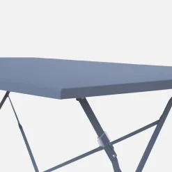 Klappbarer Bistro-Gartentisch aus Stahl rechteckig für 4 Personen
