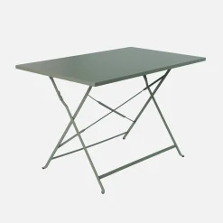 Klappbarer Bistro-Gartentisch aus Stahl rechteckig für 4 Personen