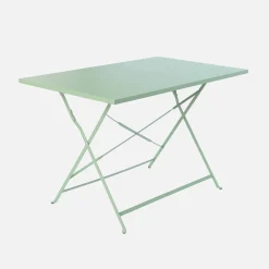 Klappbarer Bistro-Gartentisch aus Stahl rechteckig für 4 Personen