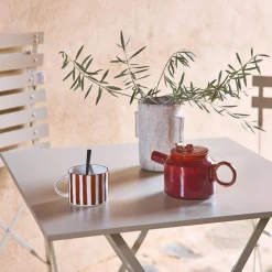 Klappbarer Bistro-Gartentisch aus Stahl 70 x 70 cm, mit 2 Stühlen