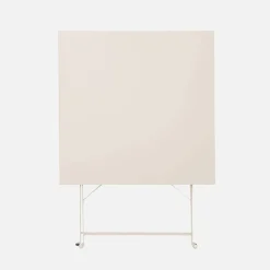 Klappbarer Bistro-Gartentisch aus Stahl 70 x 70 cm, mit 2 Stühlen