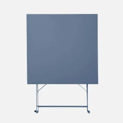 Klappbarer Bistro-Gartentisch aus Stahl 70 x 70 cm, mit 2 Stühlen