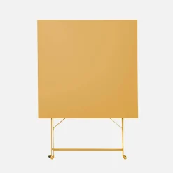 Klappbarer Bistro-Gartentisch aus Stahl 70 x 70 cm, mit 2 Stühlen