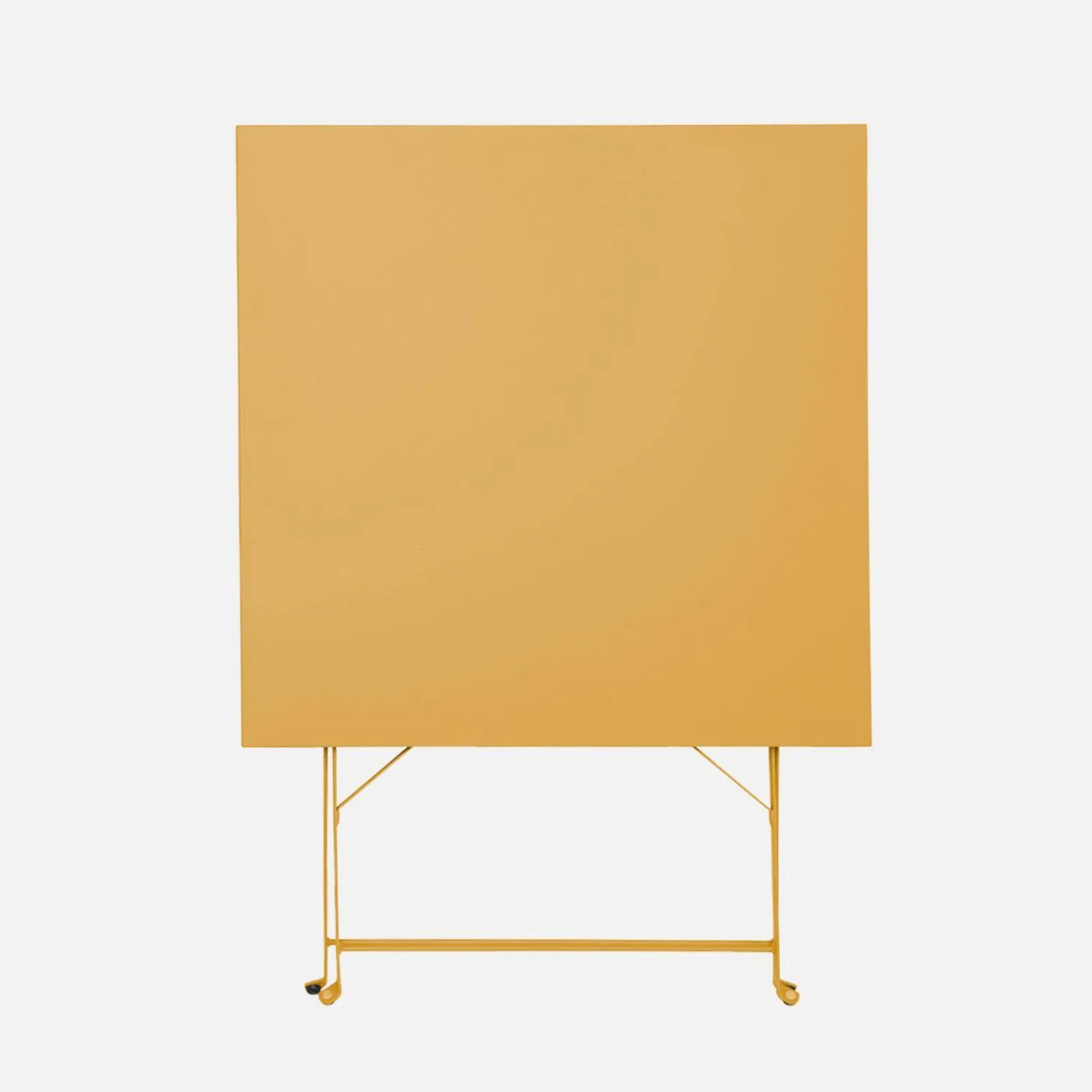 Klappbarer Bistro-Gartentisch aus Stahl 70 x 70 cm, mit 2 Stühlen